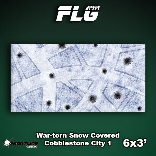 FLG Mats: War-torn Snow Covered Cobblestone City 1 - Image 4