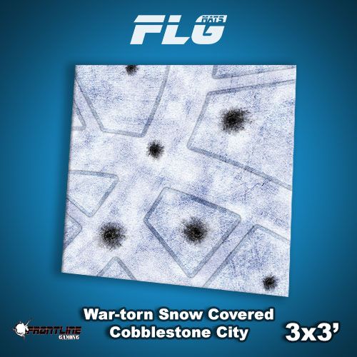 FLG Mats: War-torn Snow Covered Cobblestone City 1 - Image 6