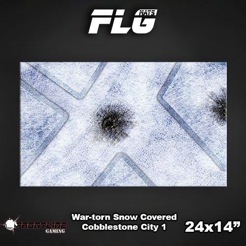 FLG Mats: War-torn Snow Covered Cobblestone City 1 - Image 9