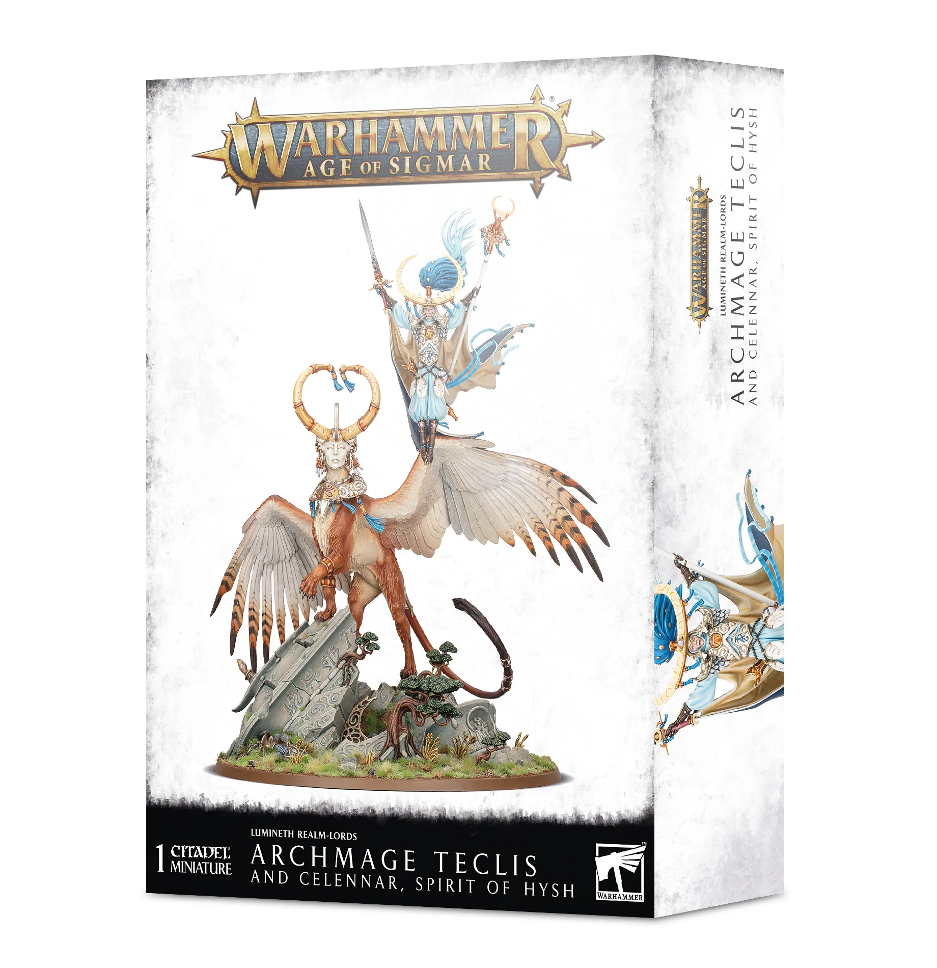 Lumineth Realm-Lords: Archmage Teclis and Celennar, Spirit of Hysh