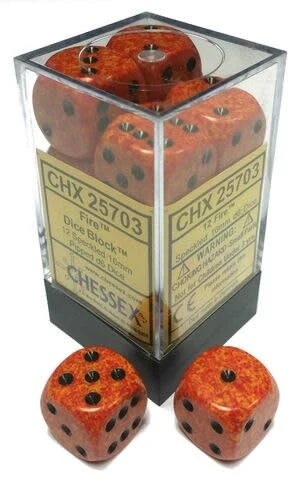 Chessex: Speckled Fire Set of 12 D6 Dice