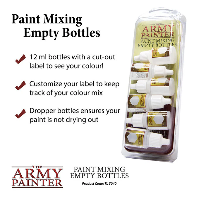 The Army Painter: Tools, Custom Paint Mixing Bottles