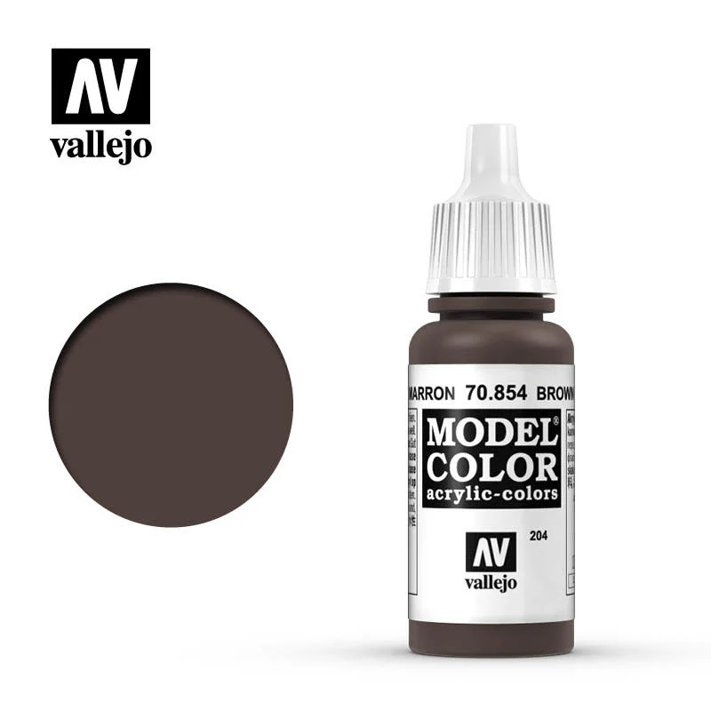 Vallejo: Model Color, Glaze- Brown Glaze 17 ml.