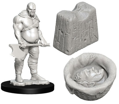 WizKids Minis: Deep Cuts Unpainted Miniatures, W6 Executioner & Chopping Block
