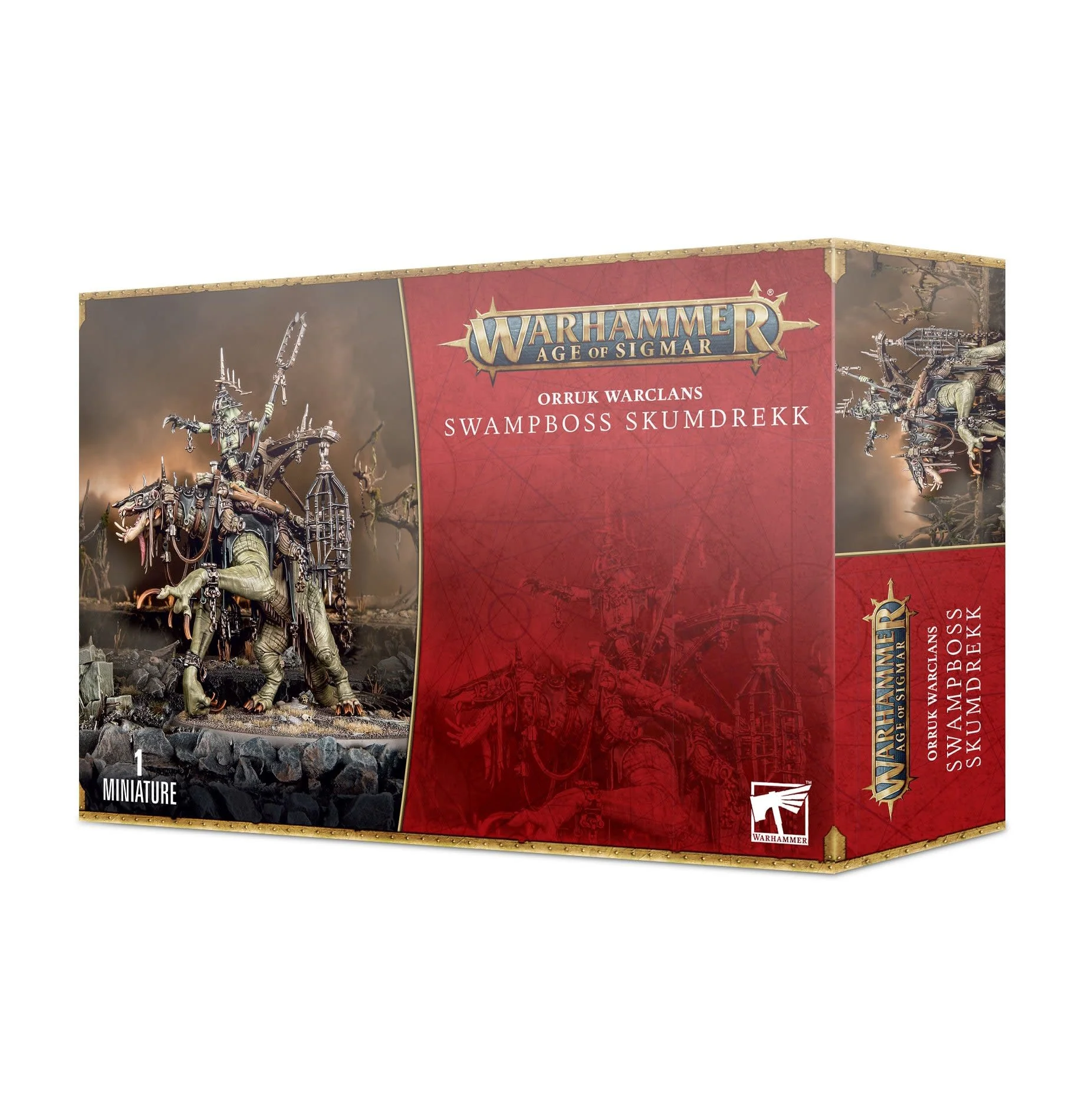 Orruk Warclans: Swampboss Skumdrekk on Sloppklaw