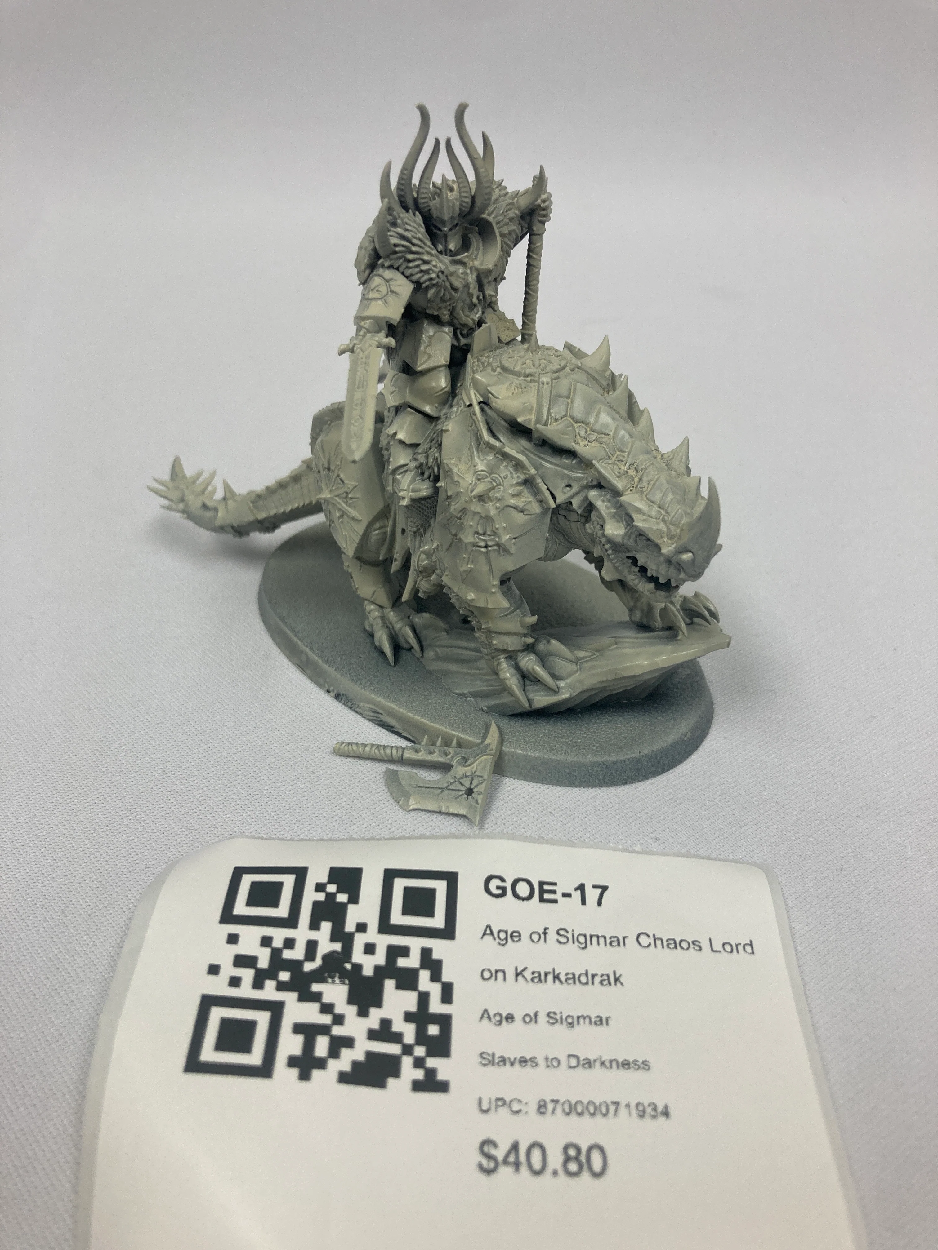 Age of Sigmar Chaos Lord on Karkadrak GOE-17