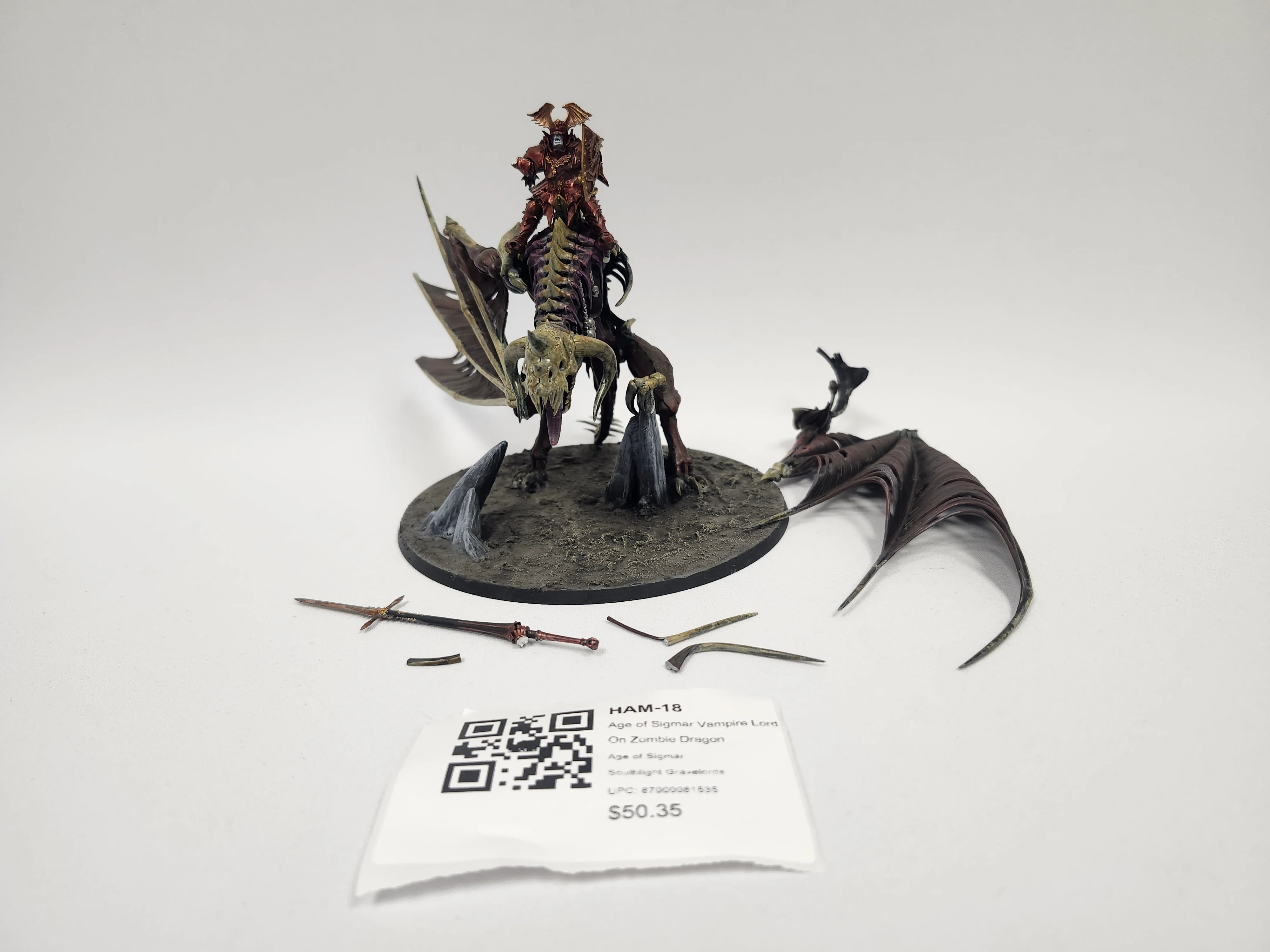 Age of Sigmar Vampire Lord On Zombie Dragon HAM-18