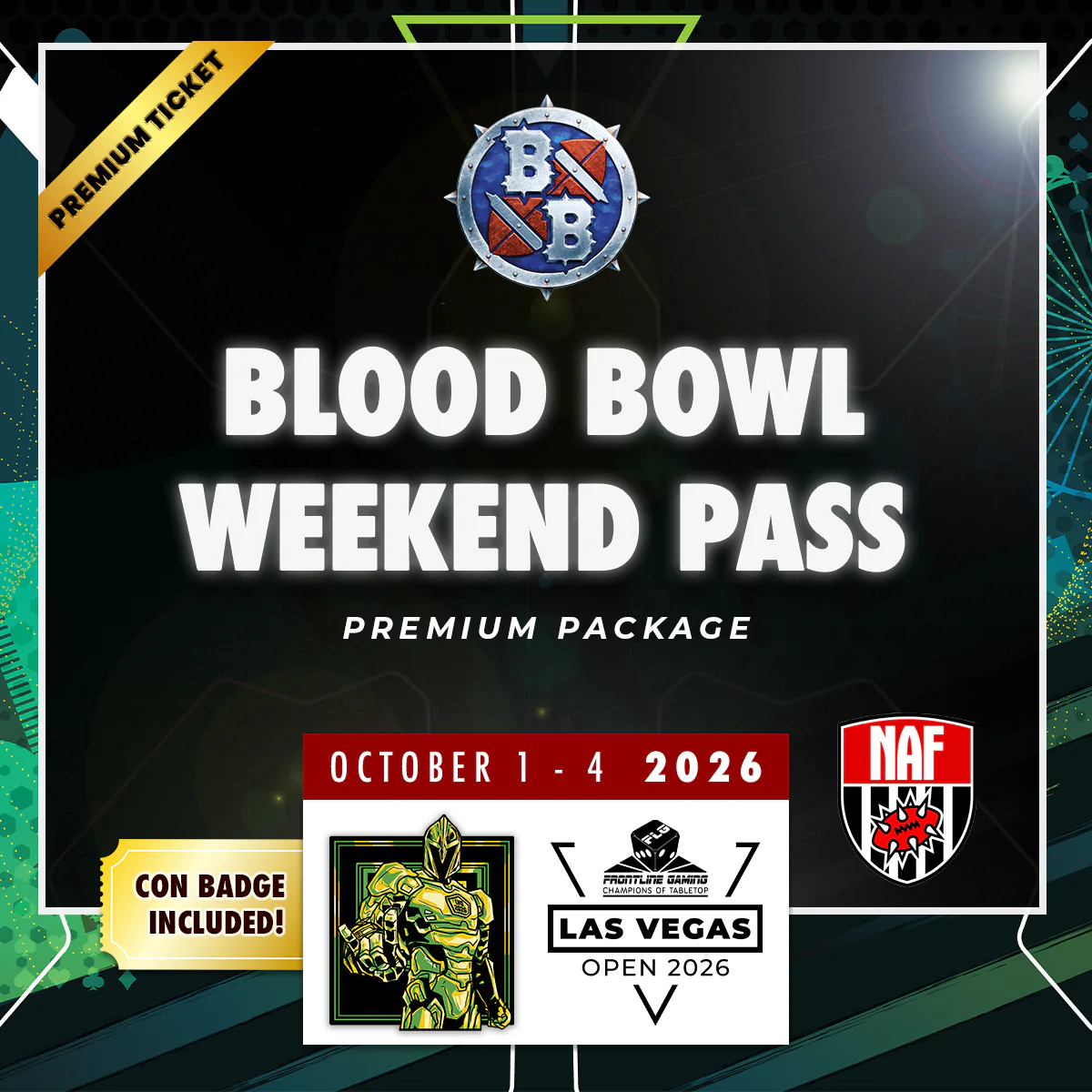 Blood Bowl Weekend Pass Premium Package - LVO 2026