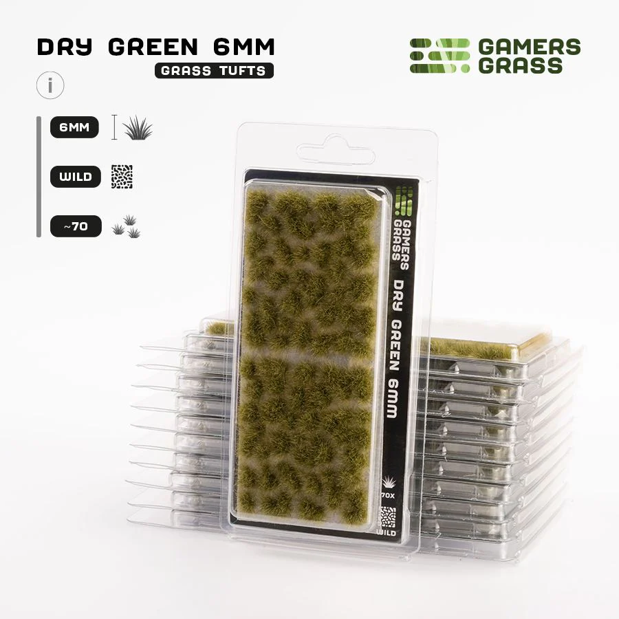 Gamers Grass: Dry Green 6mm - Wild