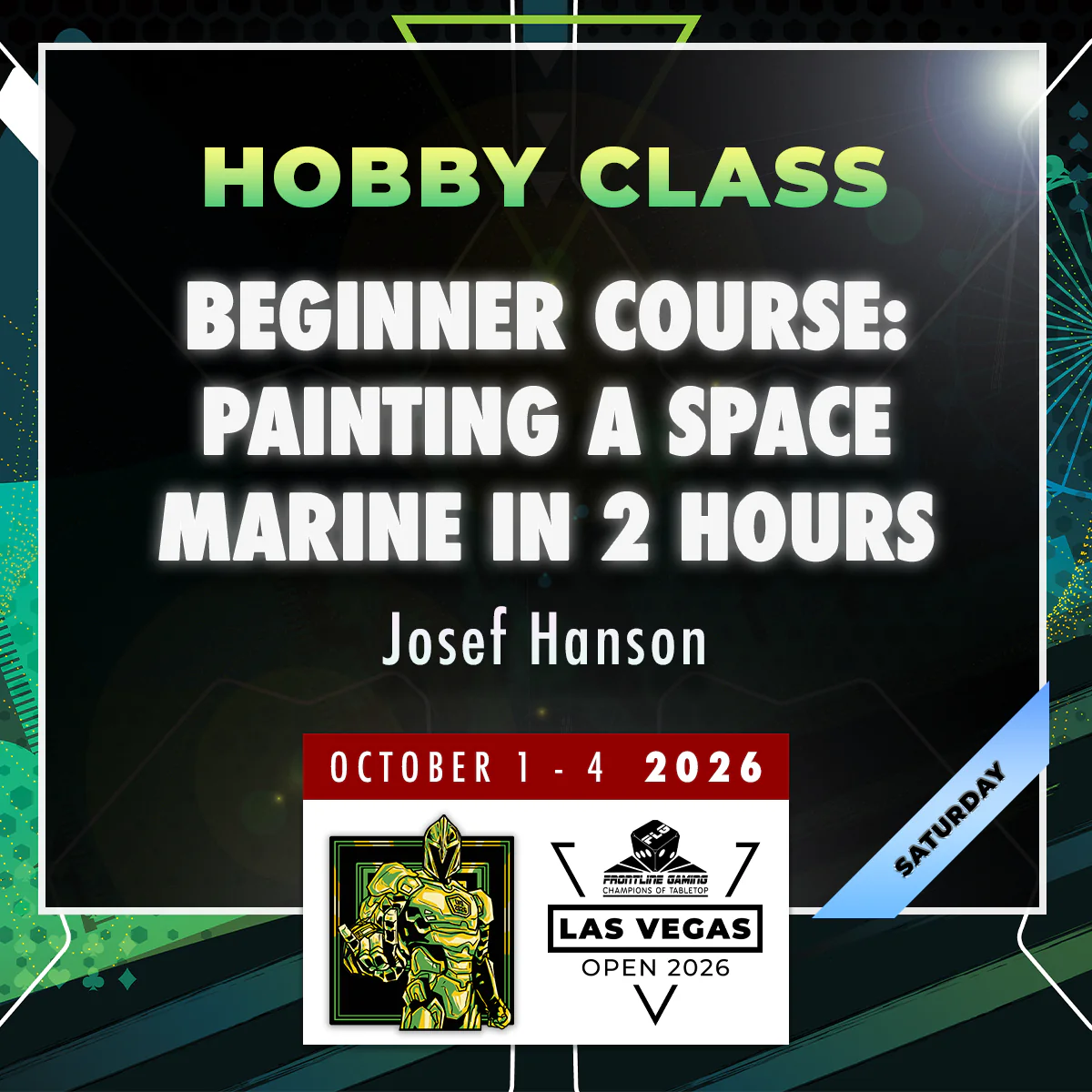 Josef Hanson - Beginner Course: Painting a Space Marine in 2 Hours - LVO 2026 Hobby Class - Image 2