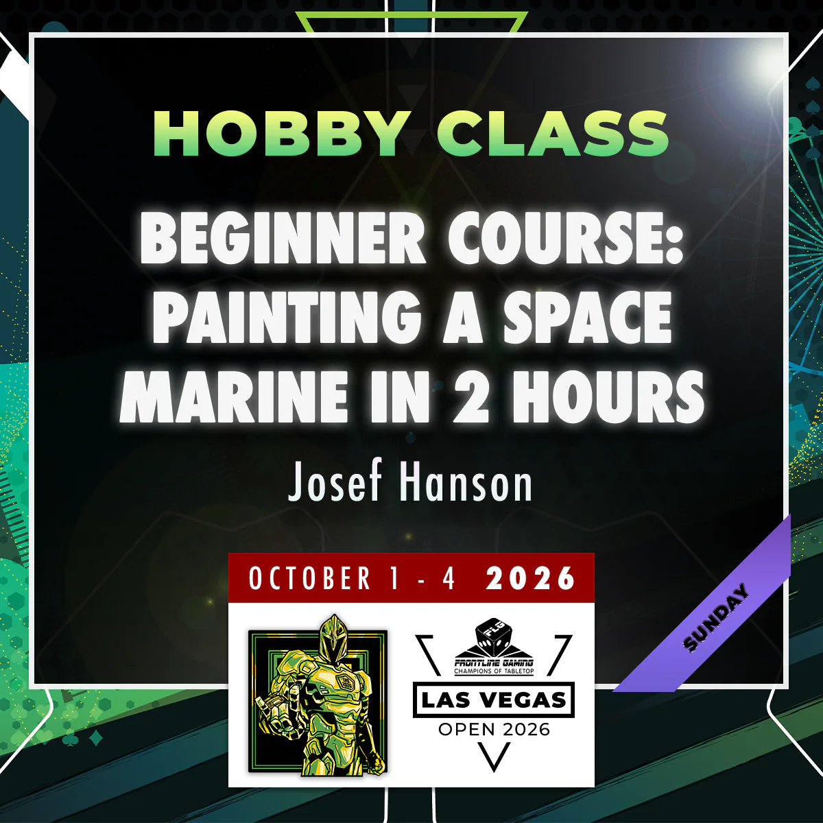Josef Hanson - Beginner Course: Painting a Space Marine in 2 Hours - LVO 2026 Hobby Class - Image 3