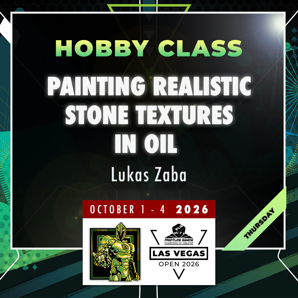 Lukas Zaba - Painting Realistic Stone Textures in Oil - LVO 2026 Hobby Class