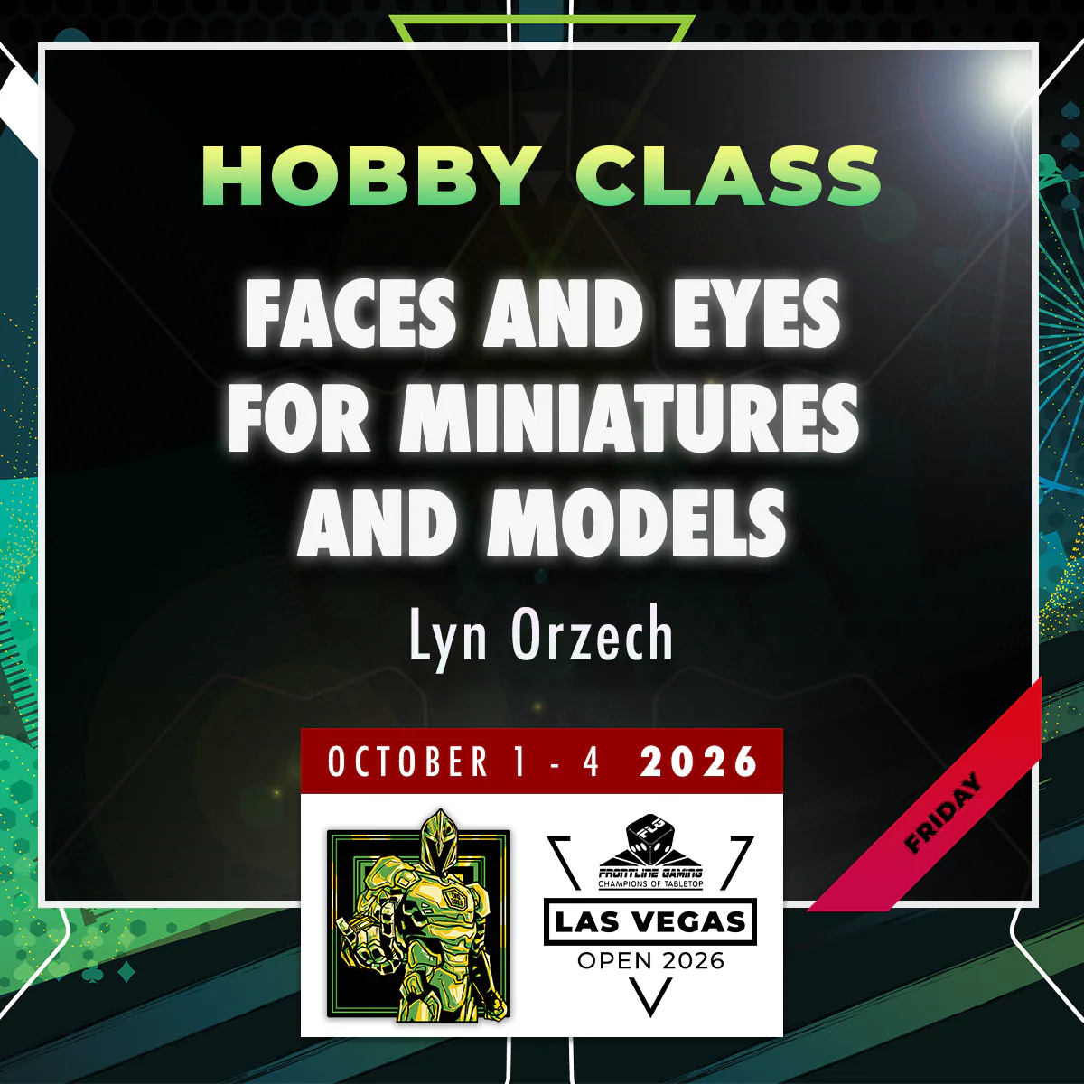 Lyn Orzech - Faces and Eyes for Miniatures and Models - LVO 2026 Hobby Class