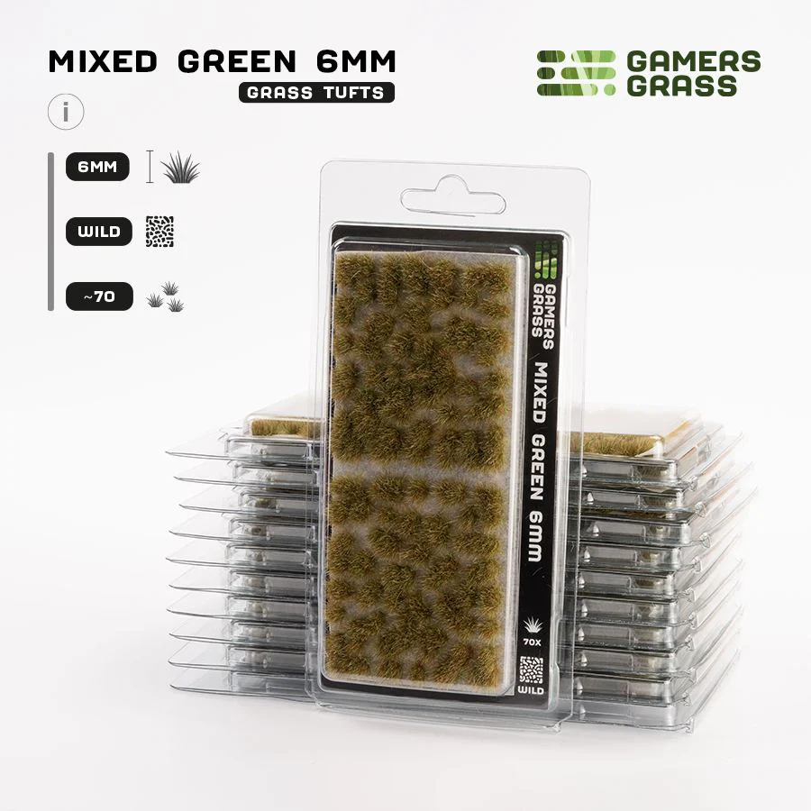 Gamers Grass: Mixed Green 6mm - Wild