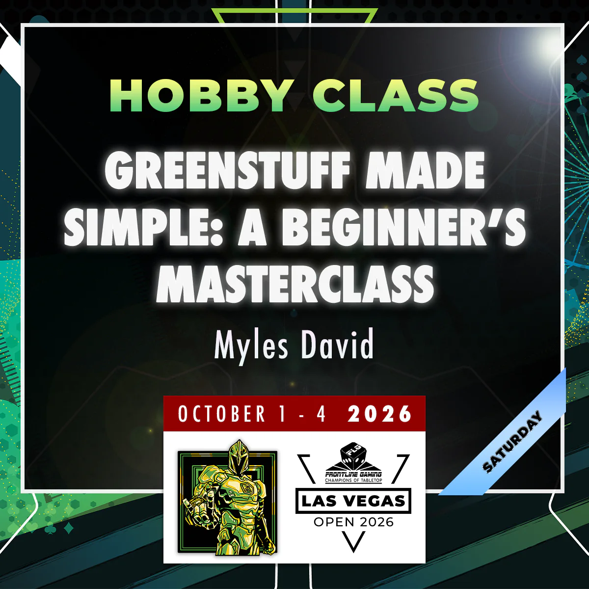 Myles David - Greenstuff Made Simple: A Beginner’s Masterclass - LVO 2026 Hobby Class