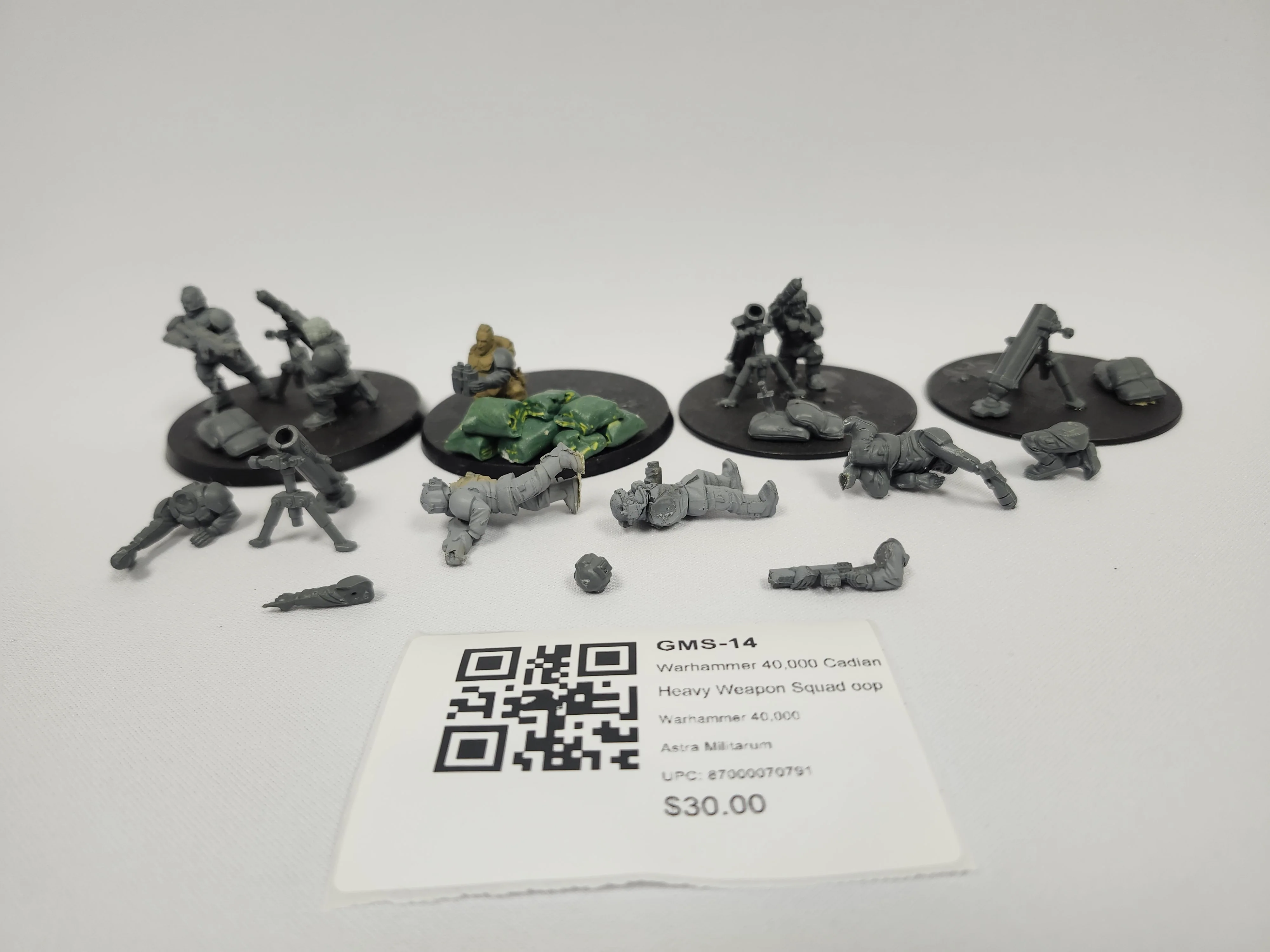 Warhammer 40,000 Cadian Heavy Weapon Squad oop GMS-14