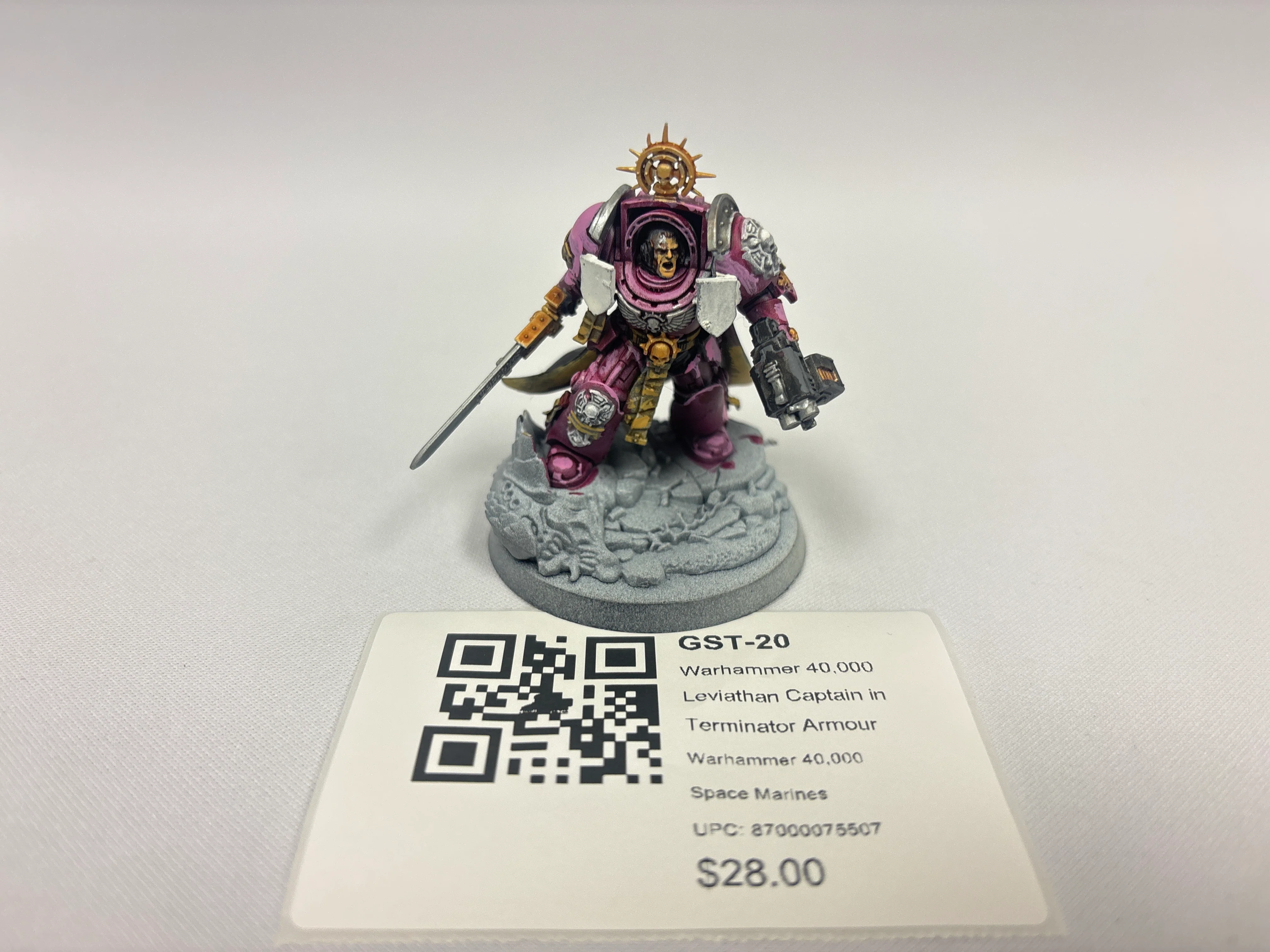 Warhammer 40,000 Leviathan Captain in Terminator Armour GST-20