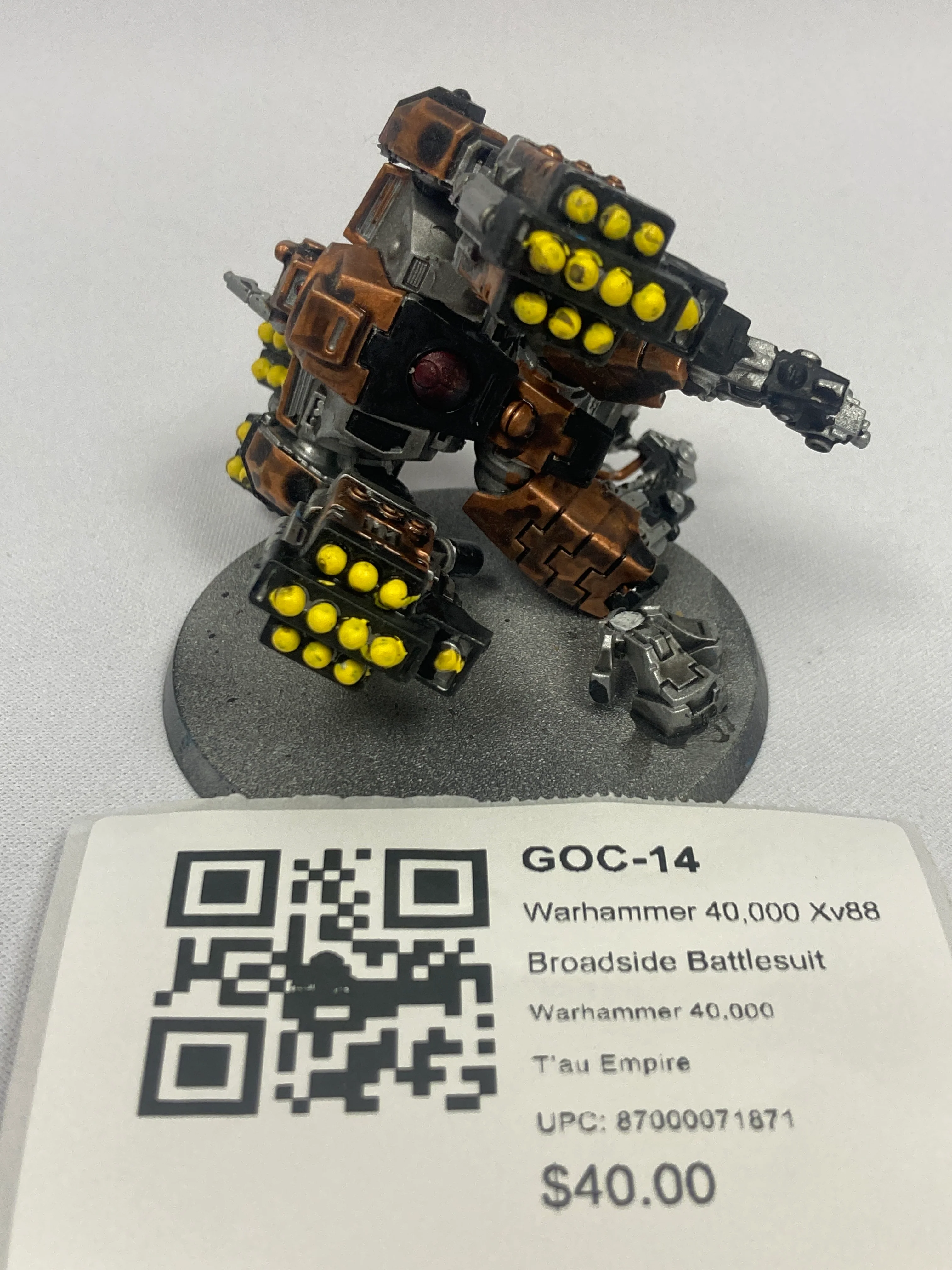 Warhammer 40,000 Xv88 Broadside Battlesuit GOC-14